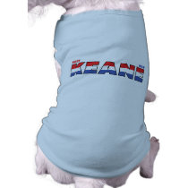Vote Keane 2010 Elections Red White and Blue Dog Shirt
