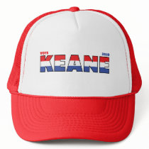 Vote Keane 2010 Elections Red White and Blue Mesh Hat