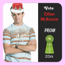 Vote me for Prom King (Green) stickers