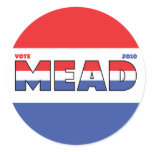 Vote Mead 2010 Elections Red White and Blue stickers
