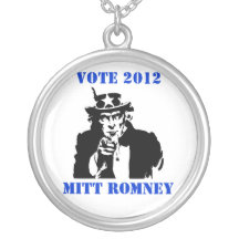 VOTE MITT ROMNEY 2012 CUSTOM NECKLACE