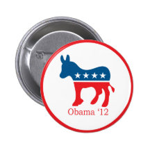 Vote Obama 2012 Button