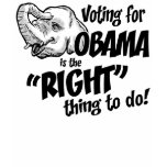 Vote Obama Right Thing Baby Doll T-Shirt