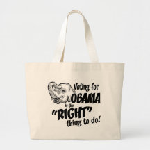 Vote Obama Right Thing Tote Bag
