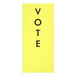 VOTE PADDLES PERSONALIZED RACK CARD
