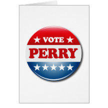 VOTE PERRY GREETING CARD