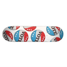 Vote Retro Badge Skate Boards