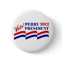 Vote Rick Perry for President 2012 Pinback Buttons
