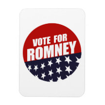 VOTE ROMNEY BUTTON FLEXIBLE MAGNET