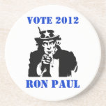 VOTE RON PAUL 2012 DRINK COASTER
