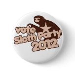 Vote Sloth Party 2012 buttons