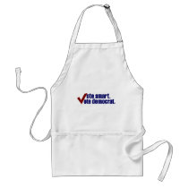 Vote Smart Vote Democrat Apron