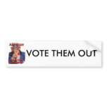 VOTE THEM OUT BUMPER STICKERS