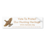 Vote To Protect Our Hunting Heritage Bumper Stickers