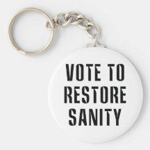 Vote To Restore Sanity Key Chain