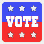 Vote with Stars Square Sticker