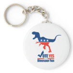 Vote Yes For Dinosaur Fun Key Chain
