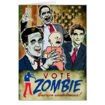 Vote Zombie 2012 Card