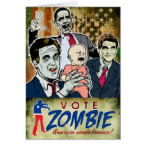 Vote Zombie 2012 Card cards