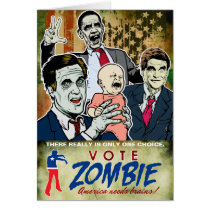 Vote Zombie 2012 Card cards
