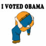 Voted Obama Head Up Ass Photo Cutouts