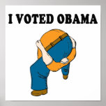 Voted Obama Head Up Ass posters