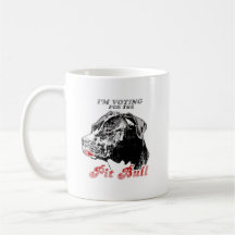 Voting for the Pit bull Faded.png Coffee Mugs