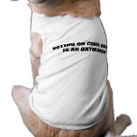 VOTING ON CIVIL RIGHTS IS AN OXYMORON DOG TEE SHIRT