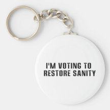 Voting To  Restore Sanity Keychain