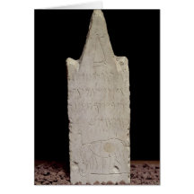 Votive stela with an elephant, from Carthage Greeting Cards