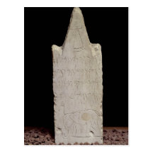 Votive stela with an elephant, from Carthage Postcard