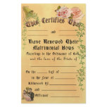 Vow Renewal Certificate - Customisable, Frameable stationery