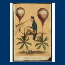 Voyage a la lune postcards