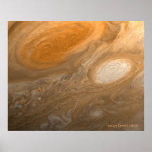 Voyager I view of Jupiter's Great Red Spot Poster