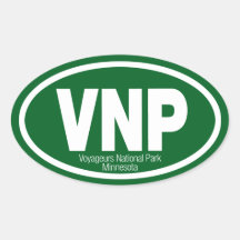 Voyageurs National Park Oval Stickers