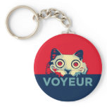 VOYEUR Cat Propaganda keychains