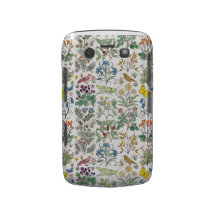 Voysey Apothecary Pattern Blackberry Curve Case
