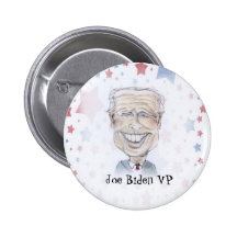 VP Joe Biden caricature Buttons