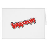 Vrroom Cartoon Bang Splat Greeting Cards
