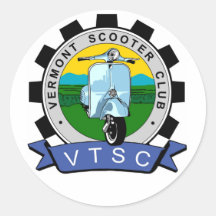 VTScoot Round Sticker