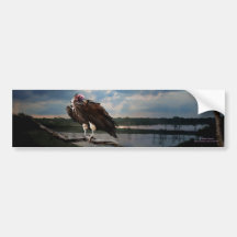 Vulture Fantasy trendy designer Bumper Sticker