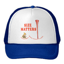 Vuvuzela Size Matters Funny Tshirt Design Mesh Hats