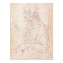 W.40 Sketch of a female figure Postcard