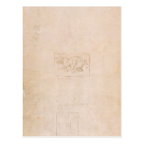 W.54 Study of a dragon postcards