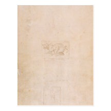 W.54 Study of a dragon Post Card