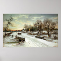 W.C. BAUER-CHRISTMAS MORN-PRINT