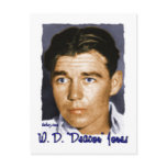 W,D. "Deacon" Jones postcards