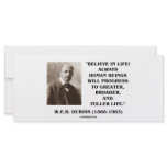 W.E.B. Du Bois Believe In Life Always Progress rack cards