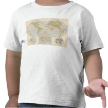 W, E Halbkugel World Map