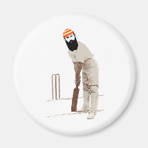 w g grace cricketer vintage fridge magnets